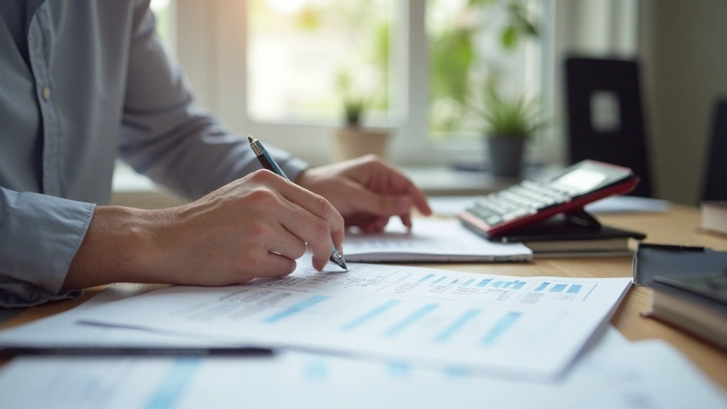Spaarfles met munten en besparingsplanner op tafel
